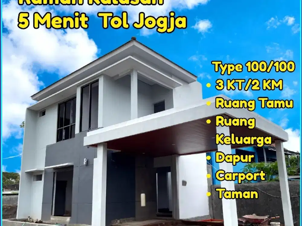 5 Menit Tol Jogja, Rumah Jl LPMP Kalasan Promo
