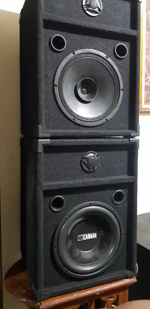 Jual speaker + box uk 12 inc 2 pasang
