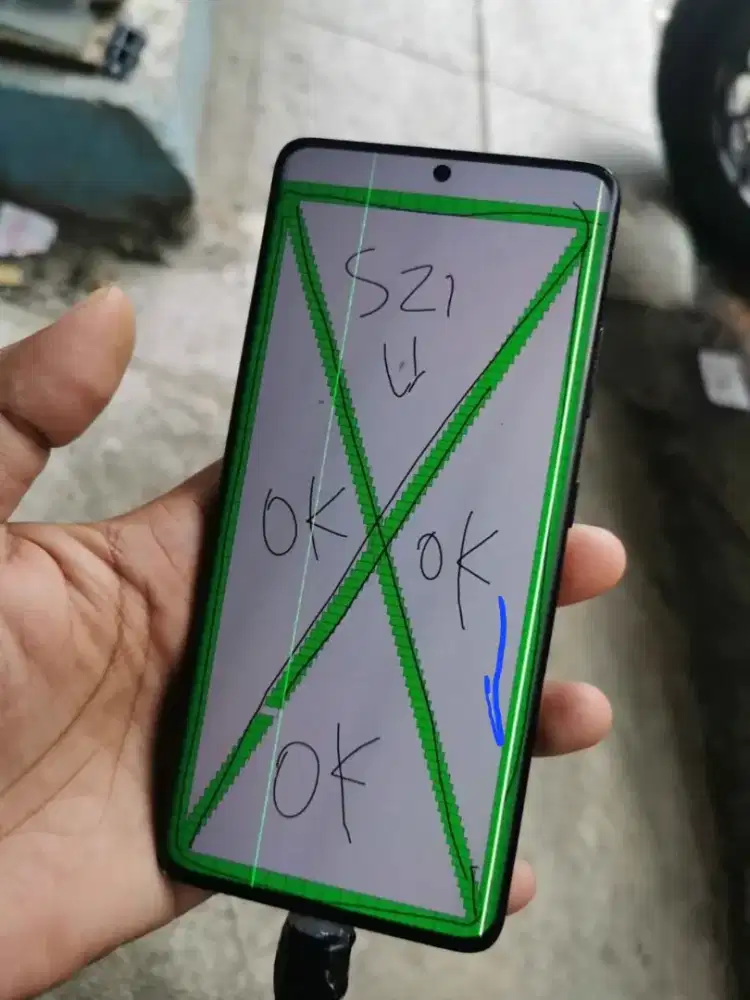 LCD Samsung S21 Ultra minus garis 2