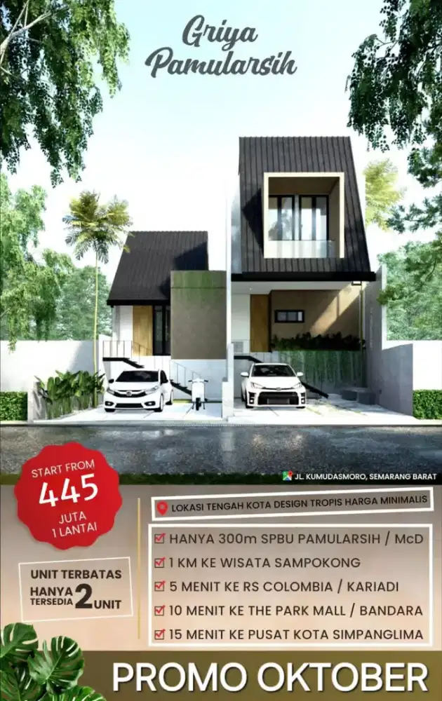 PROMO HARGA TERBAIK RUMAH SHM 1 LANTAI di PAMULARSIH