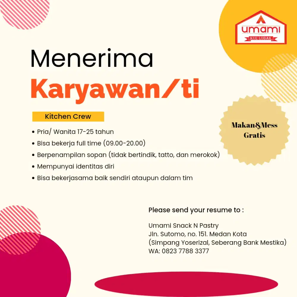 Menerima Karyawan (segera)