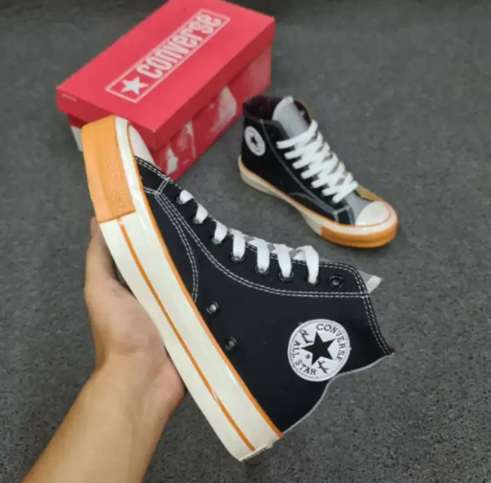 Sepatu Converse 70s High X CRY FACE Series Hitam Hijau
