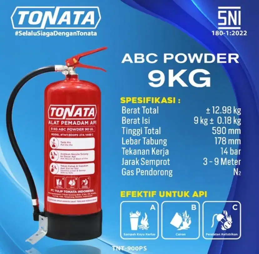 Alat Pemadam Api SNI Tonata 9 kg