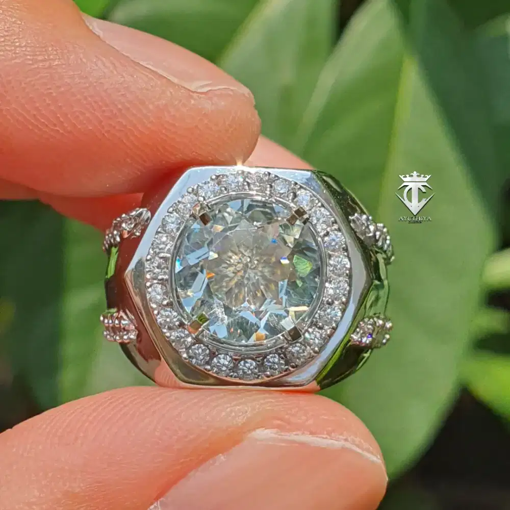 Batu Permata Natural Round Ice Blue Topaz Top Luster 3.41 Ct MRI Memo