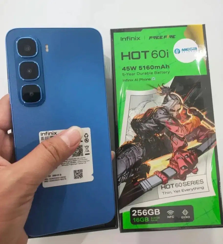 INFINIX HOT 60i RAM 8/256 BARU