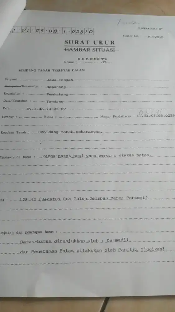 Dijual Tanah murah dekat Unimus Bonus Bangunan lama di Kedungmundu Kh