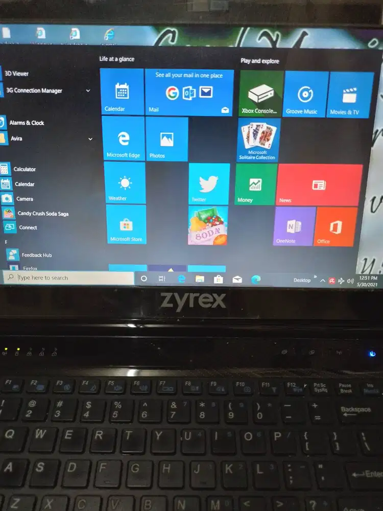 JUAL MURAH LAPTOP ZYREX SECOND W243 HU KONDISI BAGUS