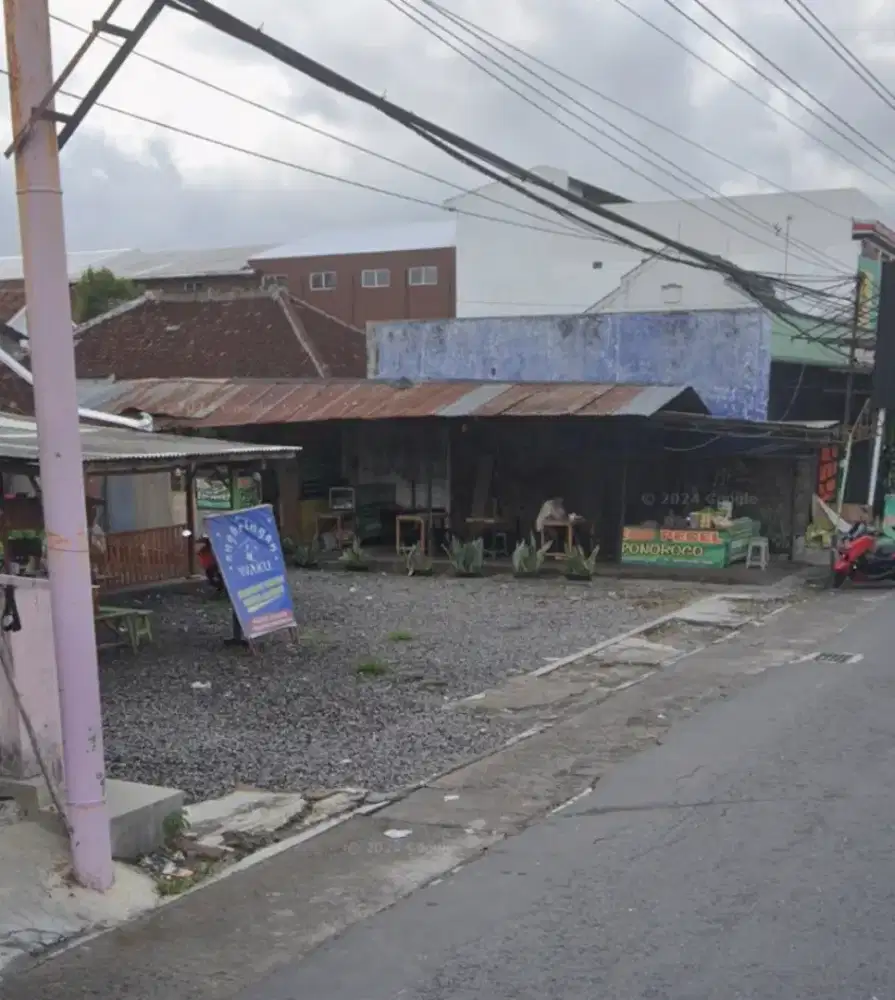 Tanah strategis mangku aspal lebar
