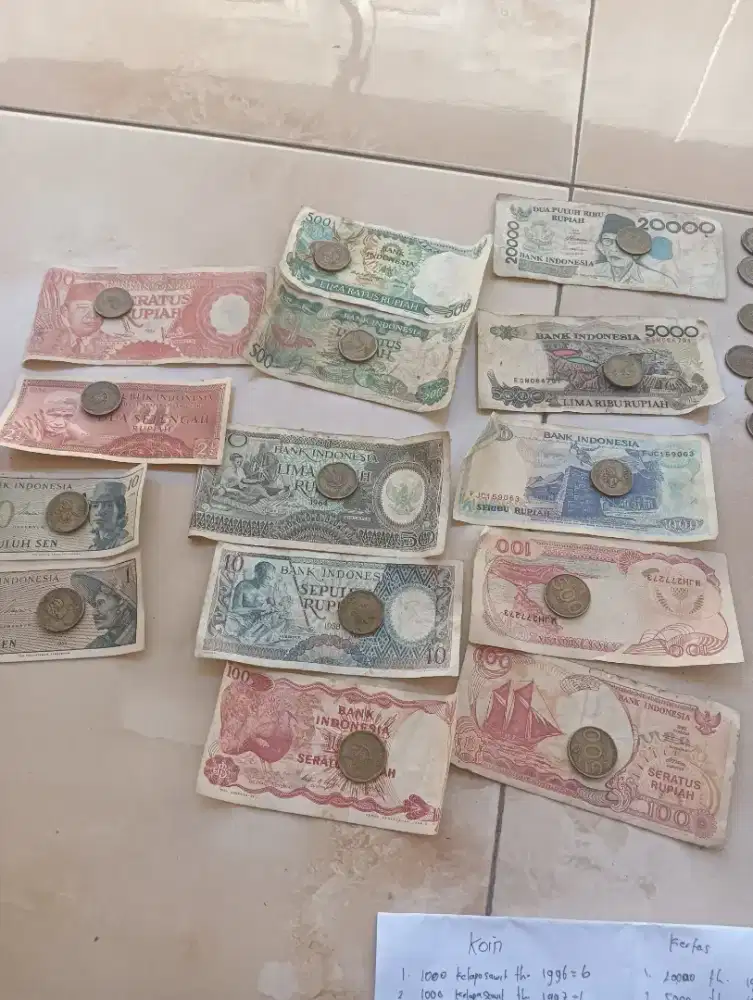 Uang kuno harga murah