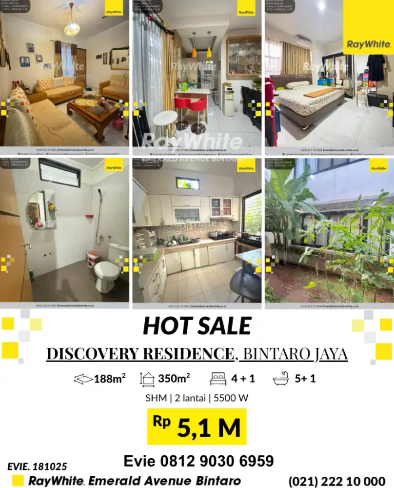 RUMAH HOEK MURAH DI DISCOVERY RESIDENCE BINTARO