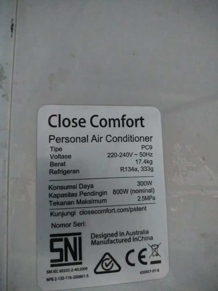 AC portable merk Close Comfort