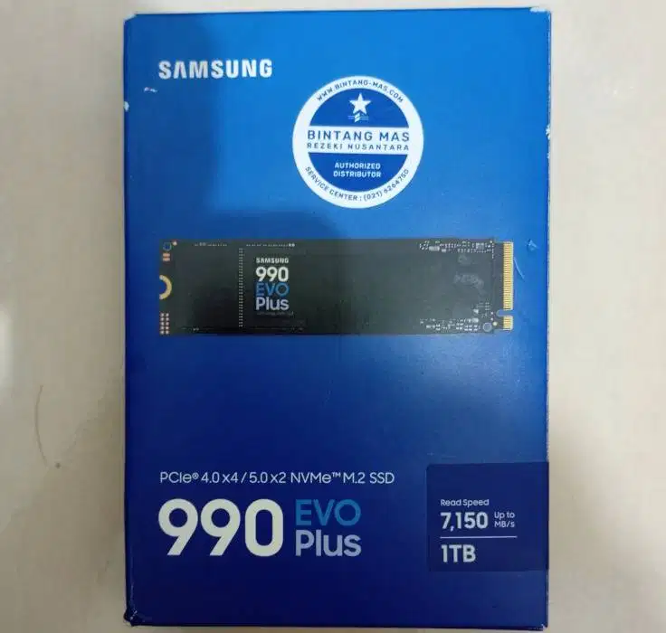 SAMSUNG 990 EVO+ (R:7,150MB/s, W:6,300MB/s)