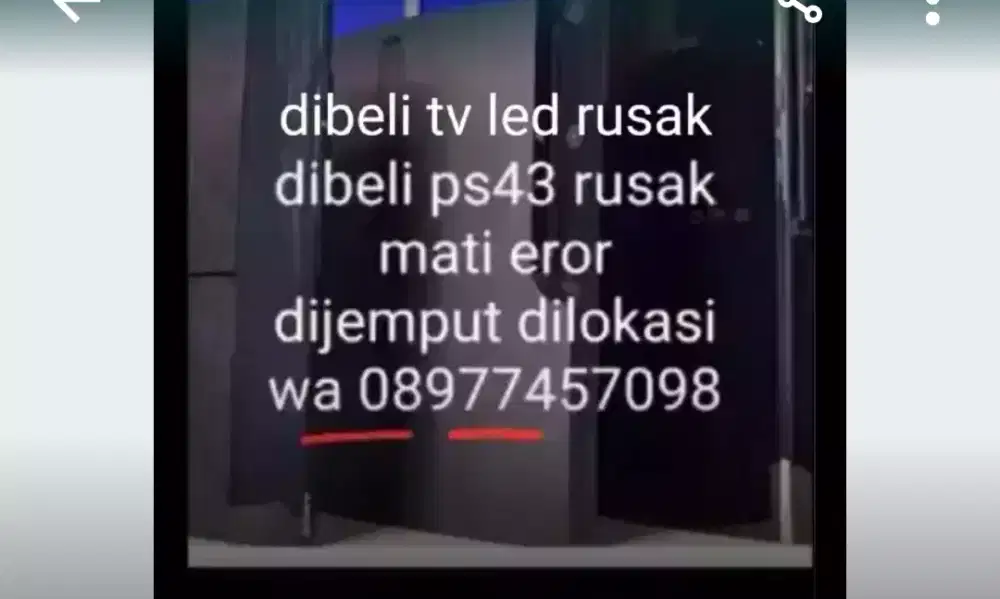 Tv led rusak dibeli