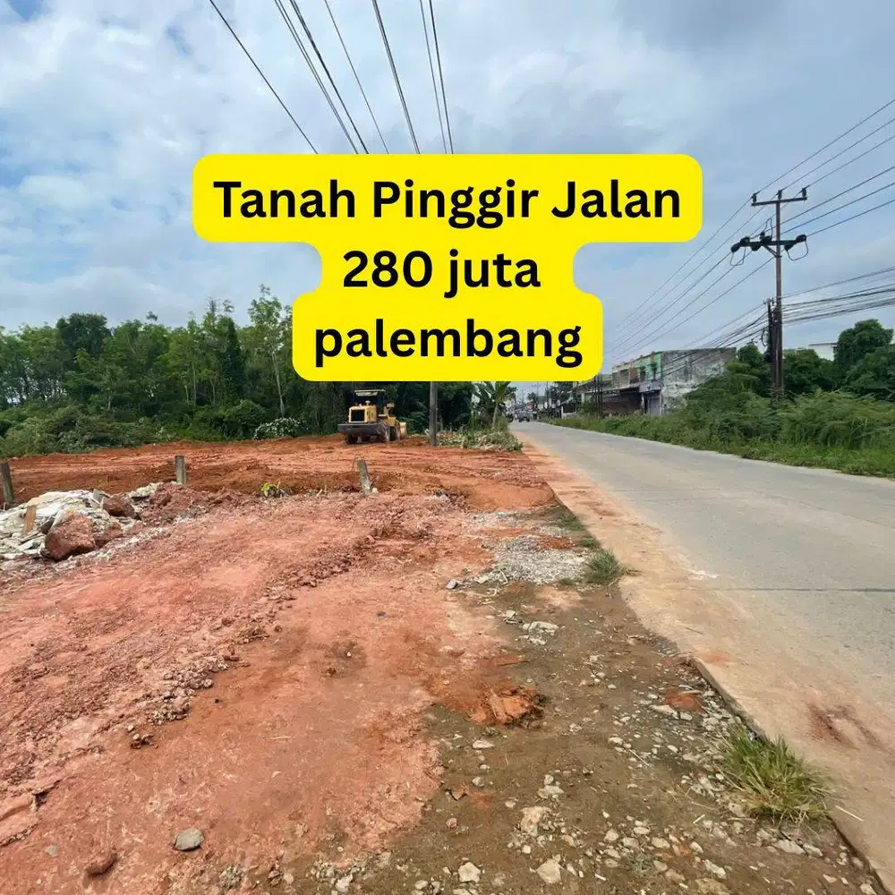 tanah pinggir jalan mata merah palembang