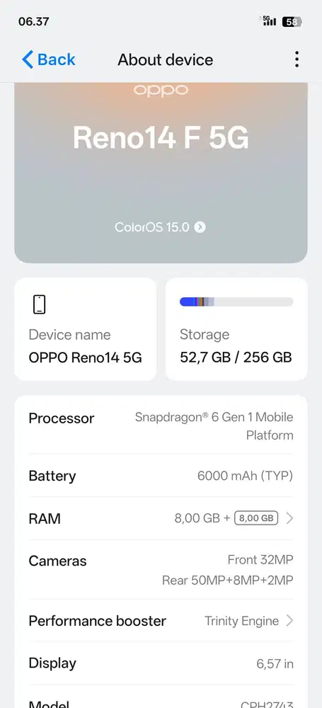 Jual Oppo Reno 14 f 5G