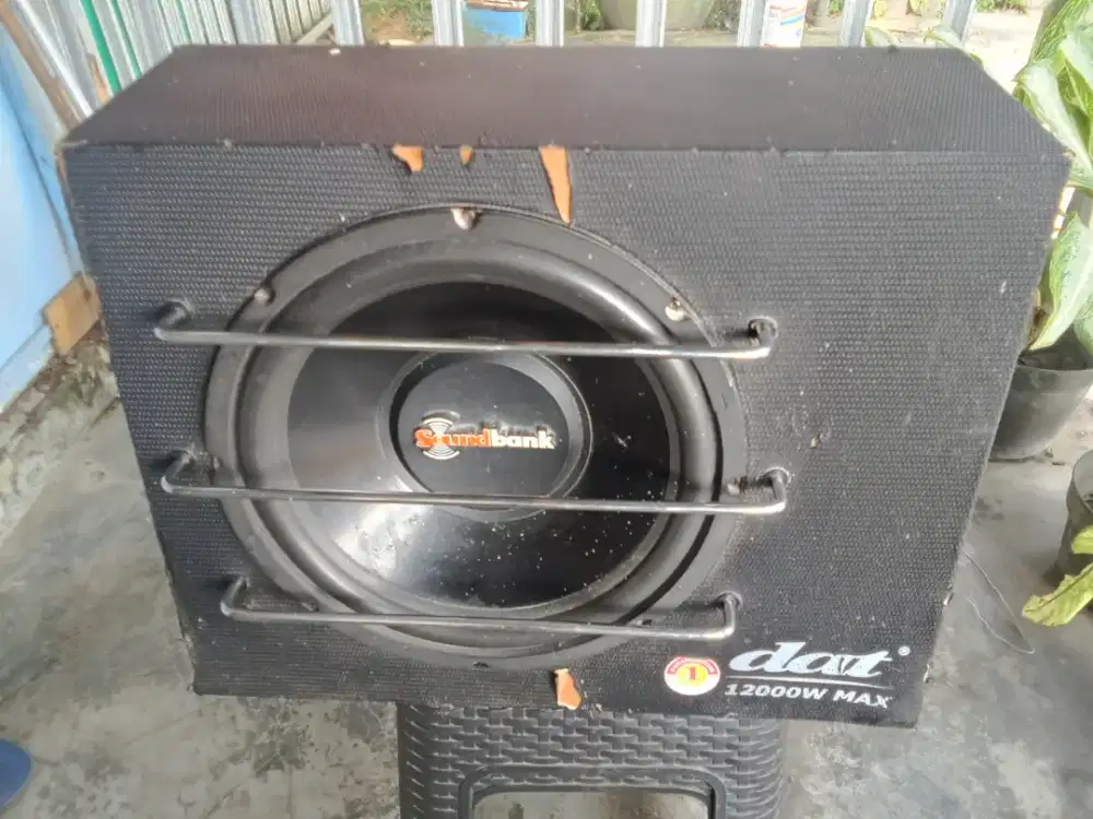 Gitar bass speaker aktif subwoofer mobil tabung oksigen