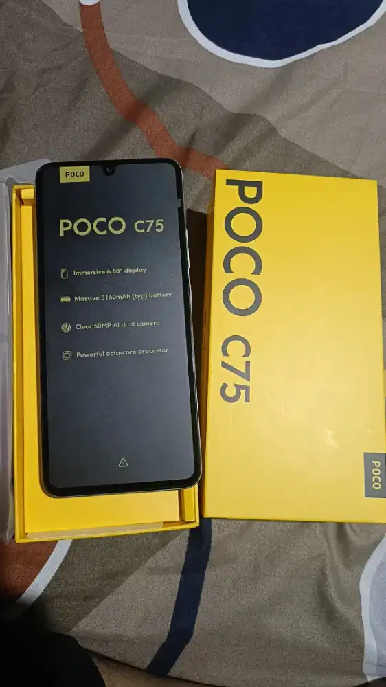 poco c75 6/128 baru buka segel