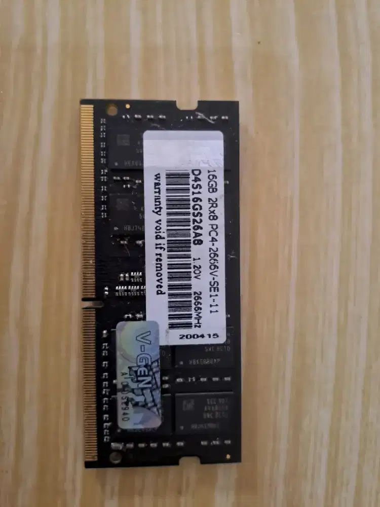 Ram laptop 16gb ddr4 2666v merk VGeN