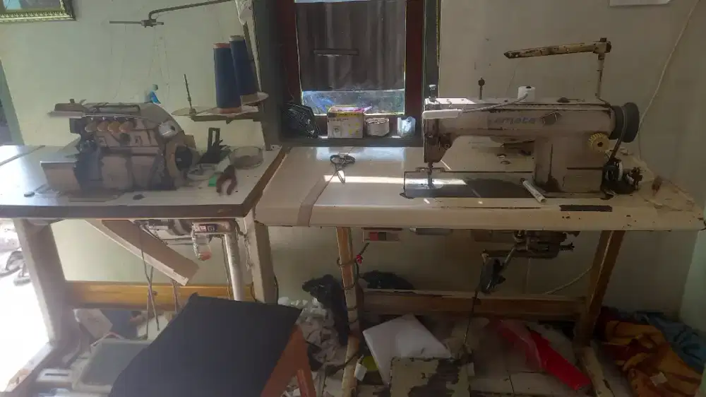 Mesin jahit obras sepasang 3jt