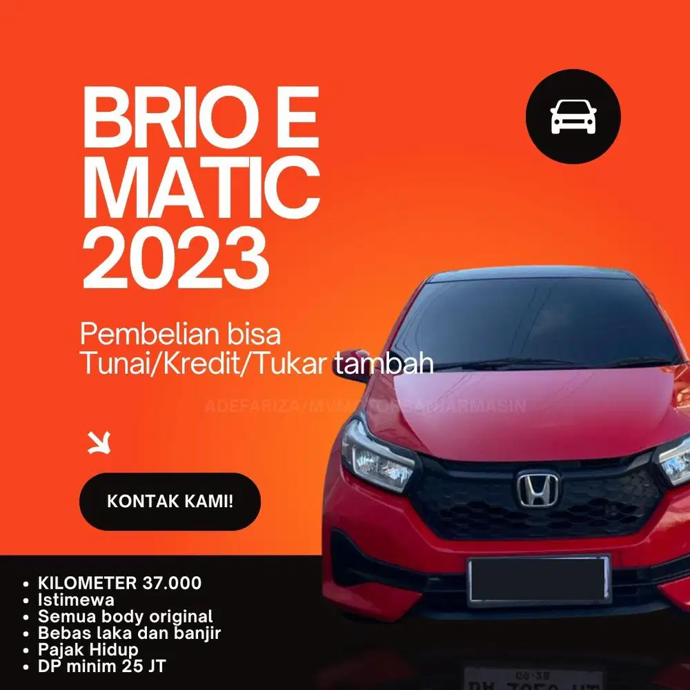 Brio E A/T Merah (matic) 2023