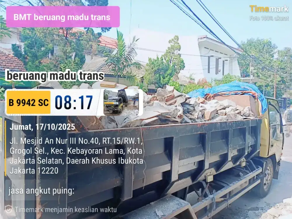 Jasa buang puing dan sampah