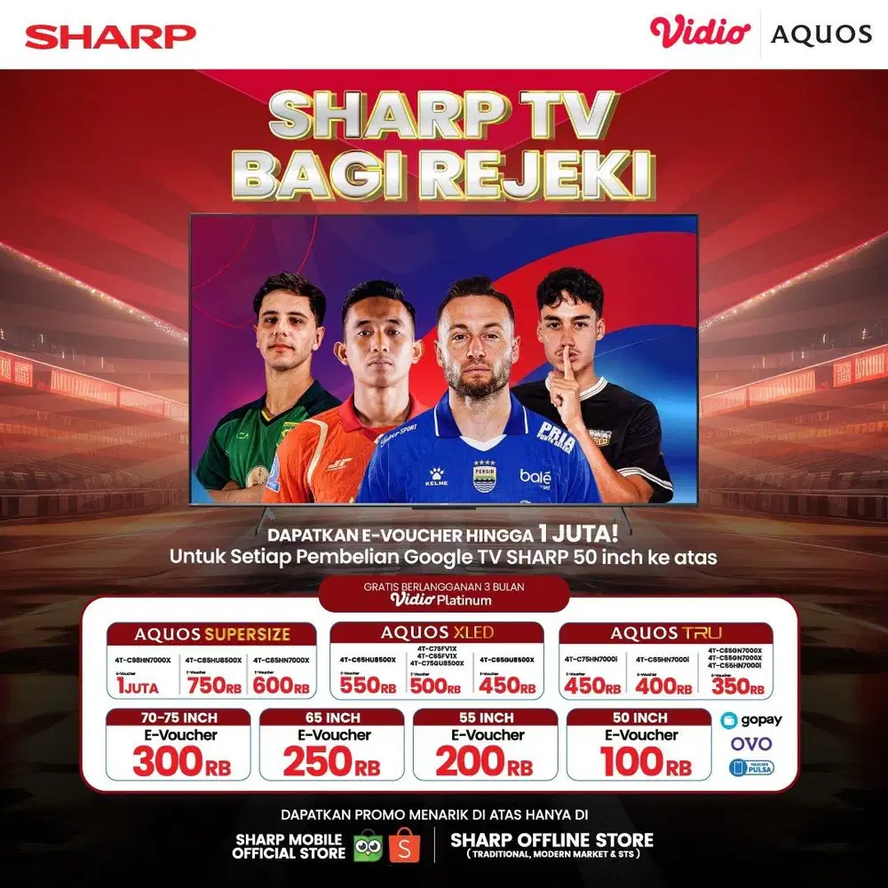 4T-C50HJ6000I mulai dari harga 5 jutaan free gopay up to 1jt 5999