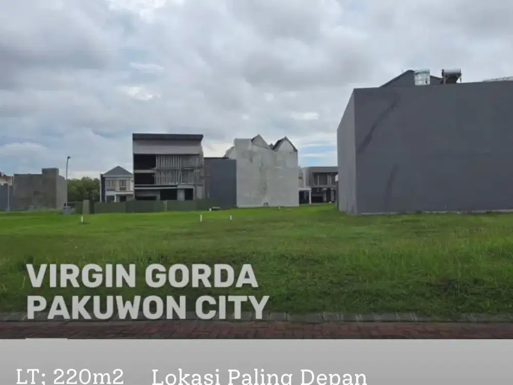 Tanah Pakuwon City Virgin Gorda Grand Island Surabaya Luas 220
