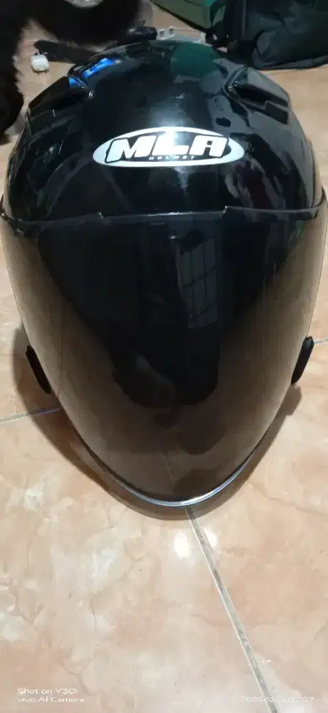 Helm MLA Half Face Hitam