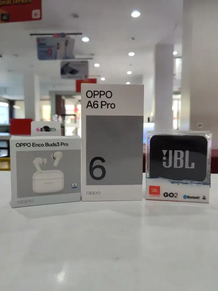 Oppo A6 Pro 4G 8/256GB Gratis Enco Buds3 Pro & Speaker JBL GO2