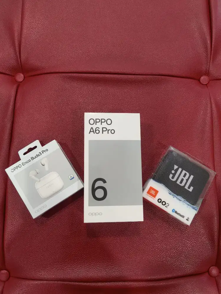 Oppo A6 Pro 4G 8/256GB Gratis Enco Buds3 Pro & Speaker JBL GO2