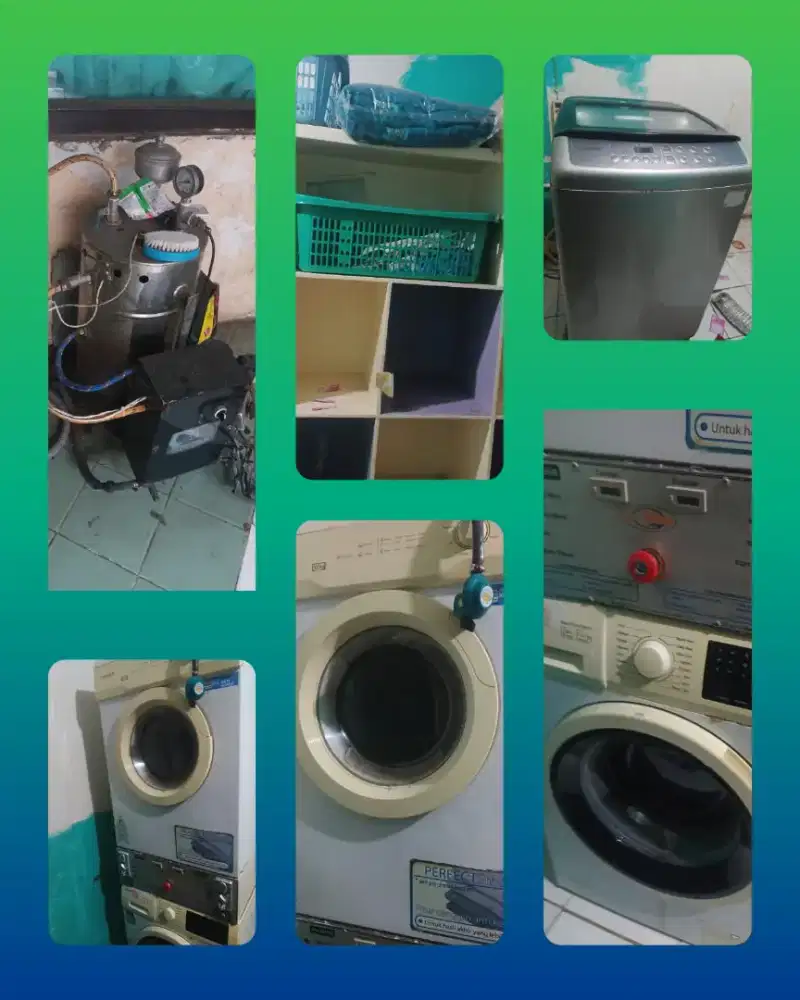 Perlengkapan laundry lengkap bisa lgsung buat usaha