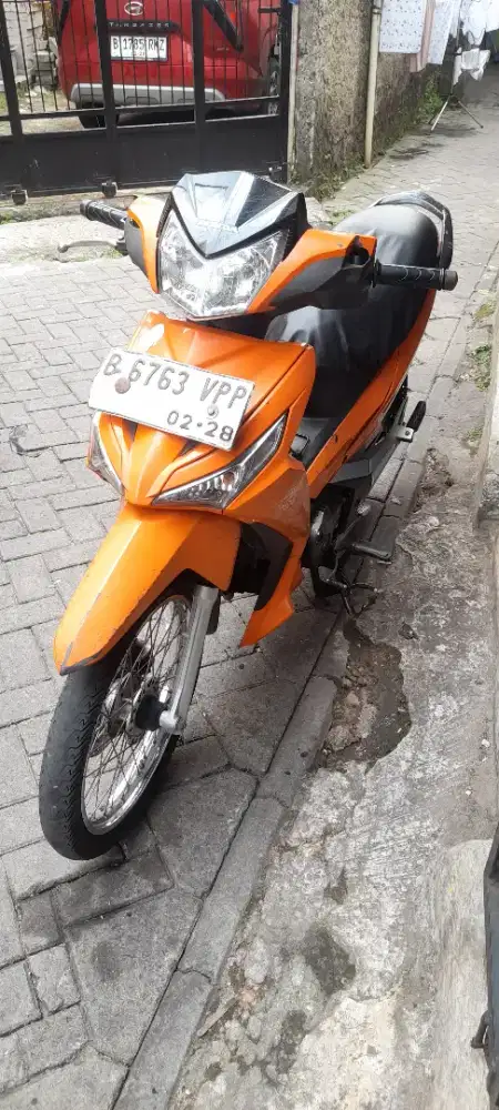 Dijual Supra X 125 Asli Orange tahun 2017