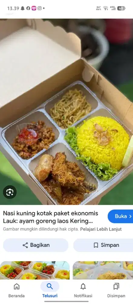paket nasi murah serba 12 rb