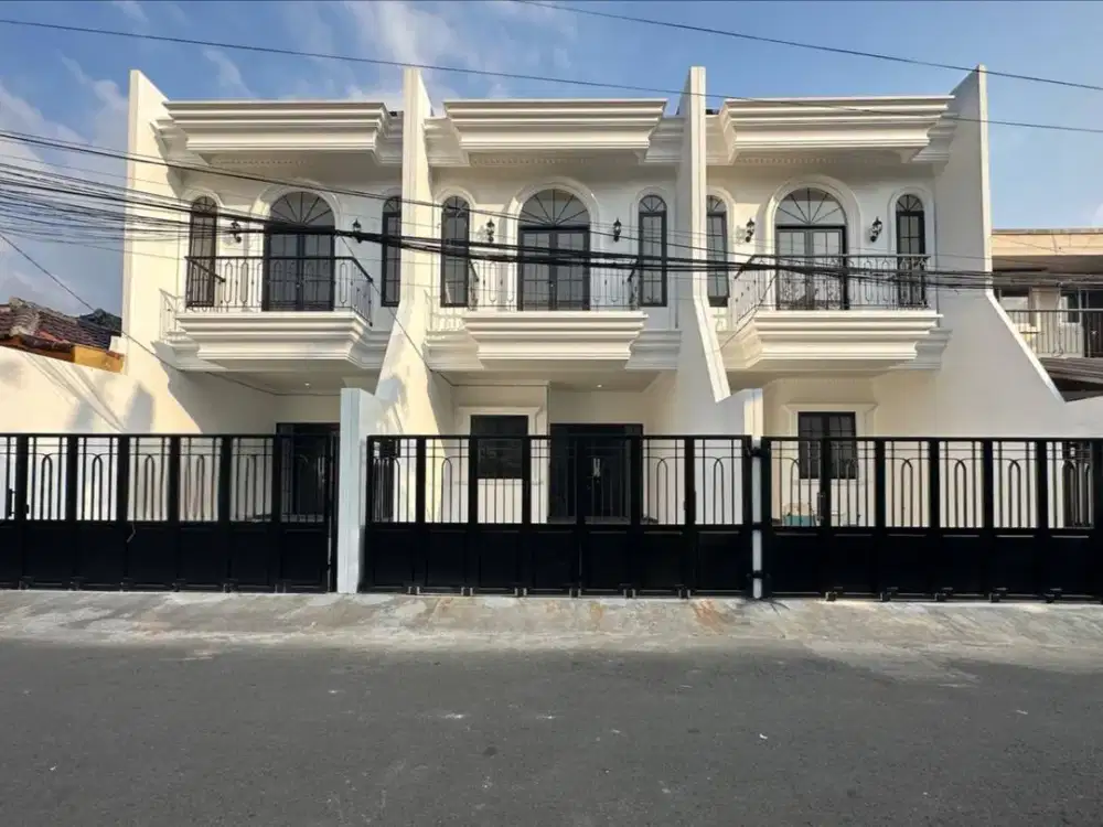 [Akses 2 Mobil] Dijual Rumah Baru American Classic Modern Di Cipinang Dekat Stasiun Kereta Cepat