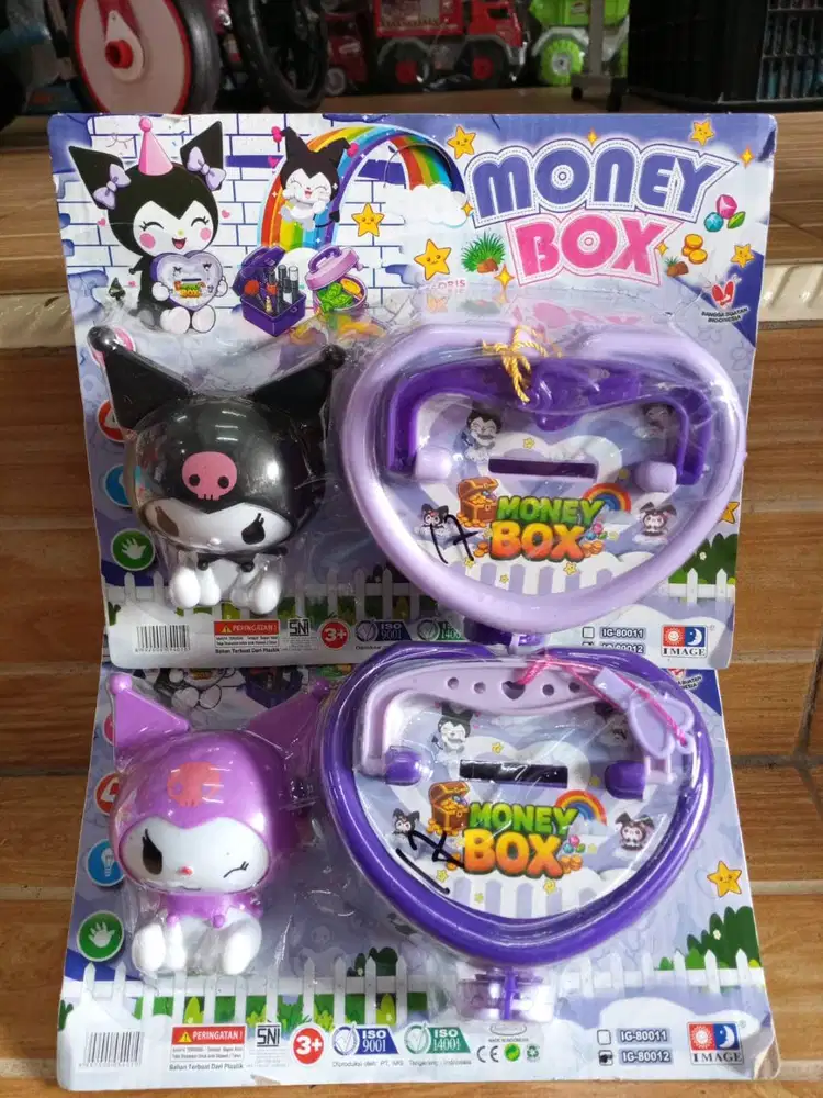 mainan anak money box kuromi