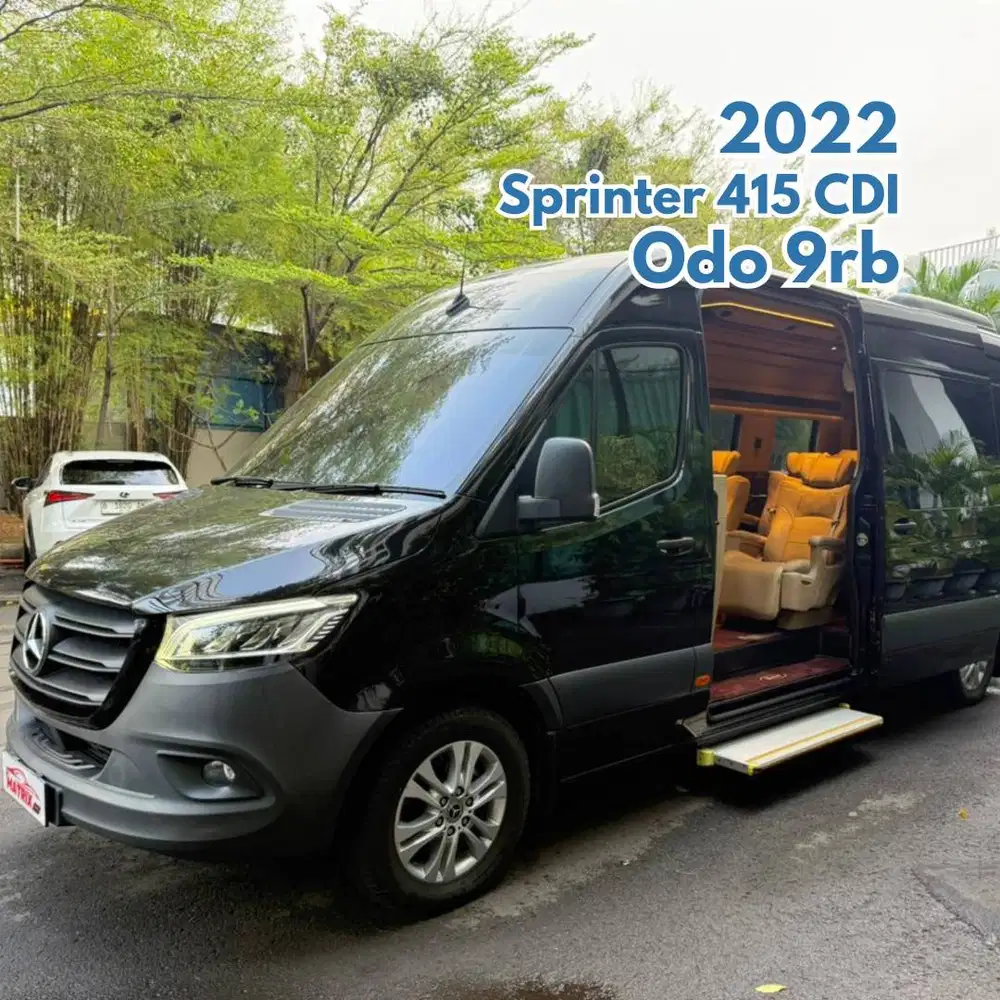 Mercedes Benz Sprinter 415 CDI 2022 NIK 2021 Black Hitam Mercy A415