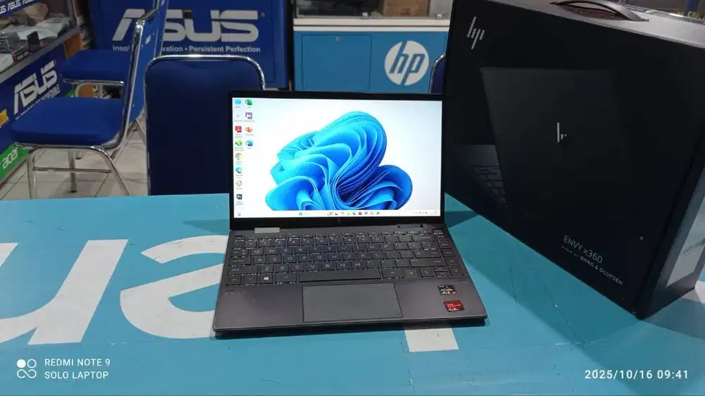 HP ENVY X360 RYZEN 5-4500U RAM 8GB SSD 512 GB TOUCH/FLIP MURAHHH