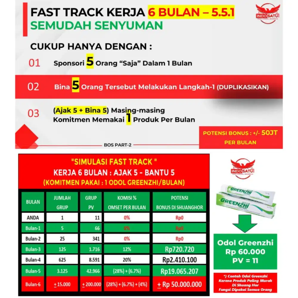 JOIN GRATIS PROGRAM FAST TRACK 551 DAPATKAN INCOME 56JT DALAM 6 BULAN