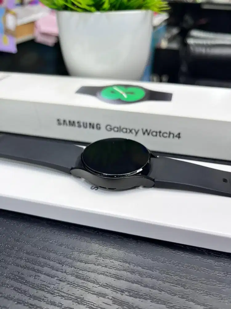 samsung watch 4 40mm black ex sein fullset ori bisa tt