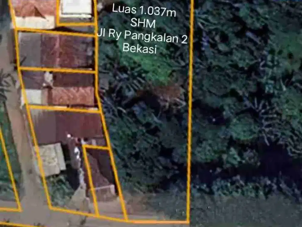 Dijual tanah di Jln Raya Pangkalan 2 Bantar gebang Bekasi