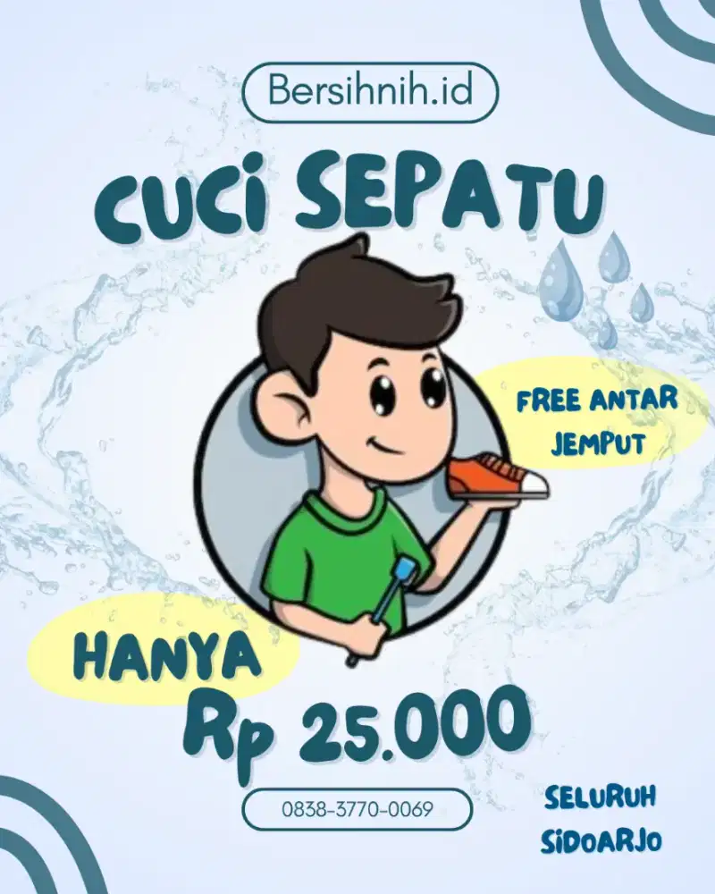 Jasa cuci sepatu
