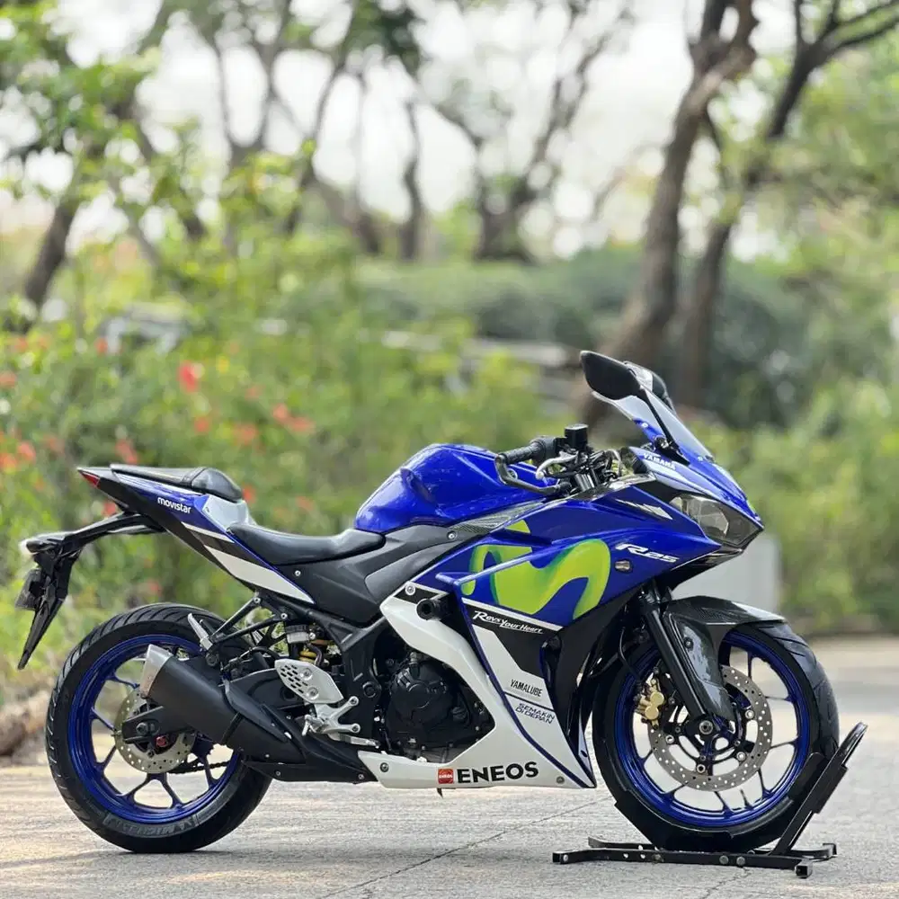 YAMAHA R25 V1 MOVISTAR BIRU 2016 PAJAK PANJANG SUPER GRESS
