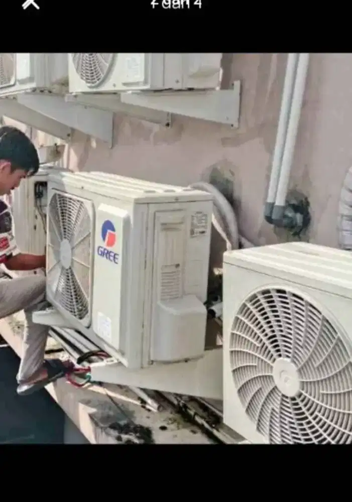 Service ac tidak dingin, bongkar pasang ac, cuci ac tambah freon vakum