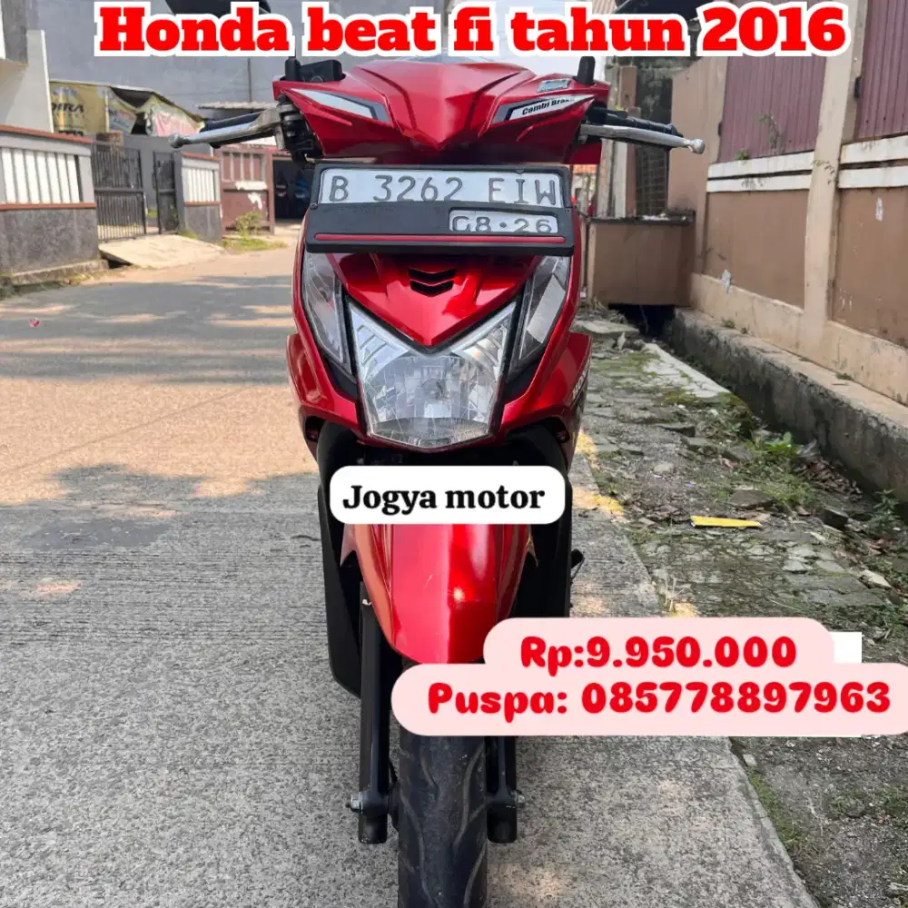 Honda beat fi tahun 2016 cash
