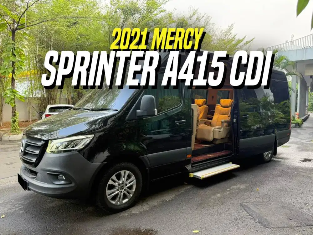Mercedes Benz Sprinter A415 CDI 2022 NIK 2021 Full Option Black Beige