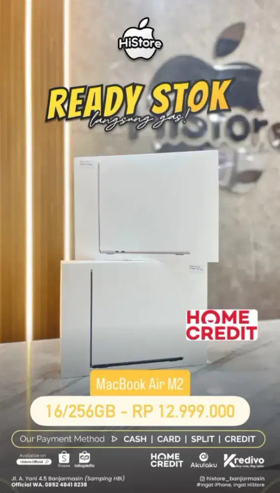 PROMO MACBOOK AIR M2 VIA HOME CREDIT