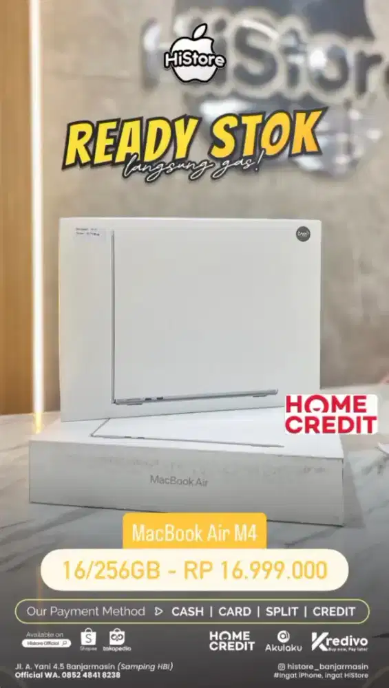 PROMO MACBOOK AIR M4 VIA HOME CREDIT