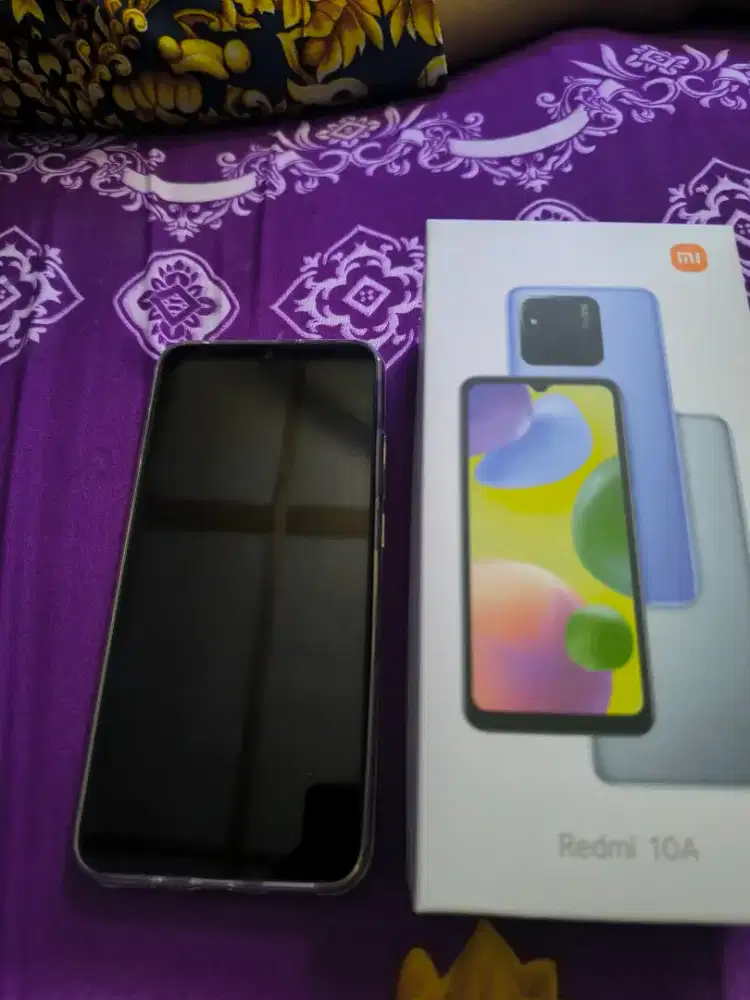 Jual hp Xiaomi redmi 10A FULLSET ram 6/256