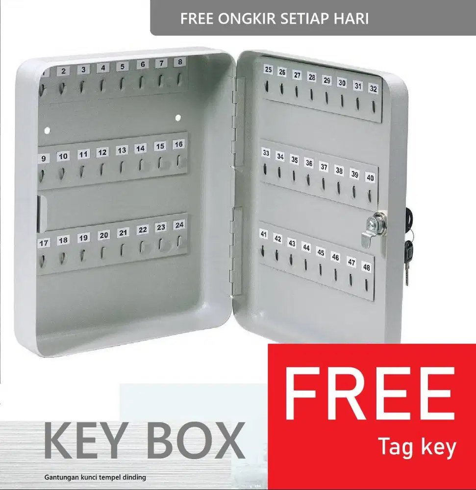 Key Box 48 slot gantungan kunci dinding wall organizer