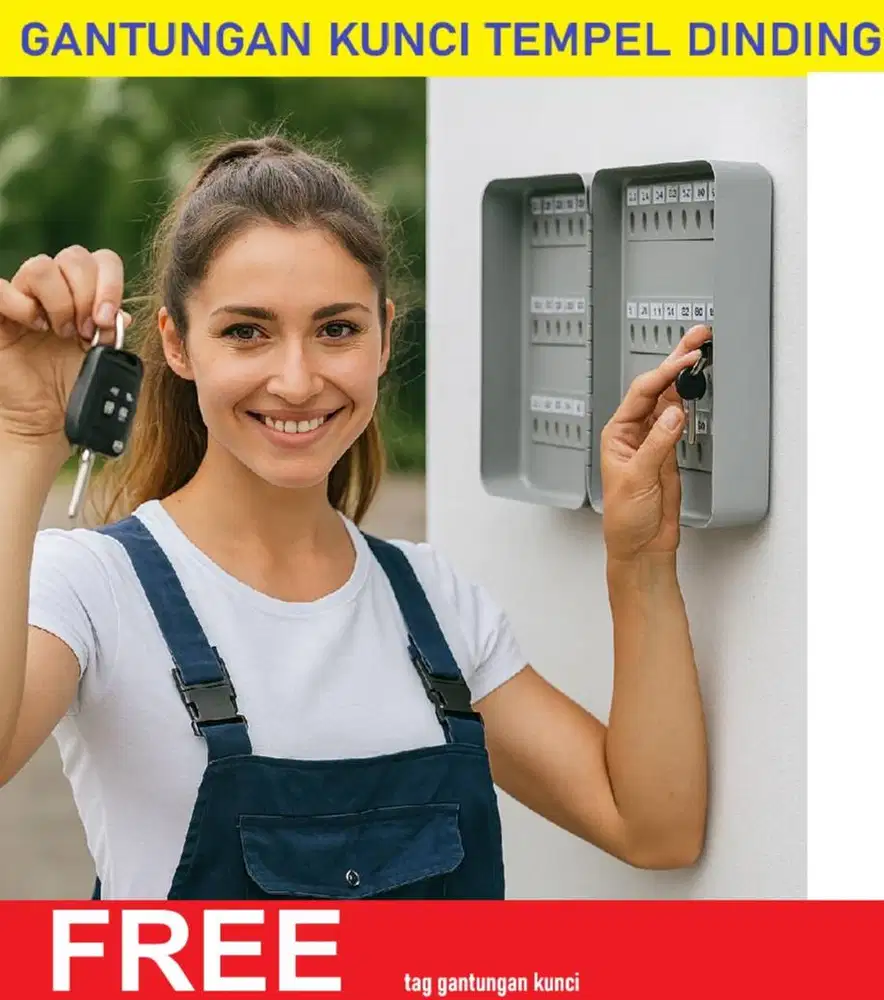 Key Box 48 slot gantungan kunci dinding wall organizer